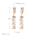 Ethnic Retro Square Drop Earrings