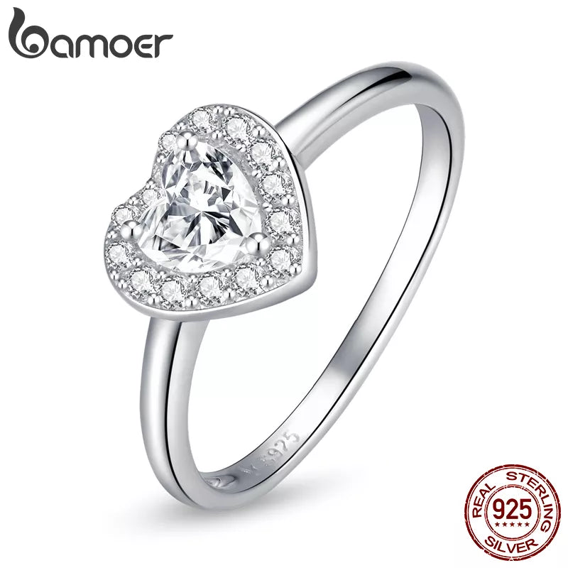 925 Sterling Silver Bright Love Ring