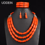 Elegant African Stone Jewelry Set