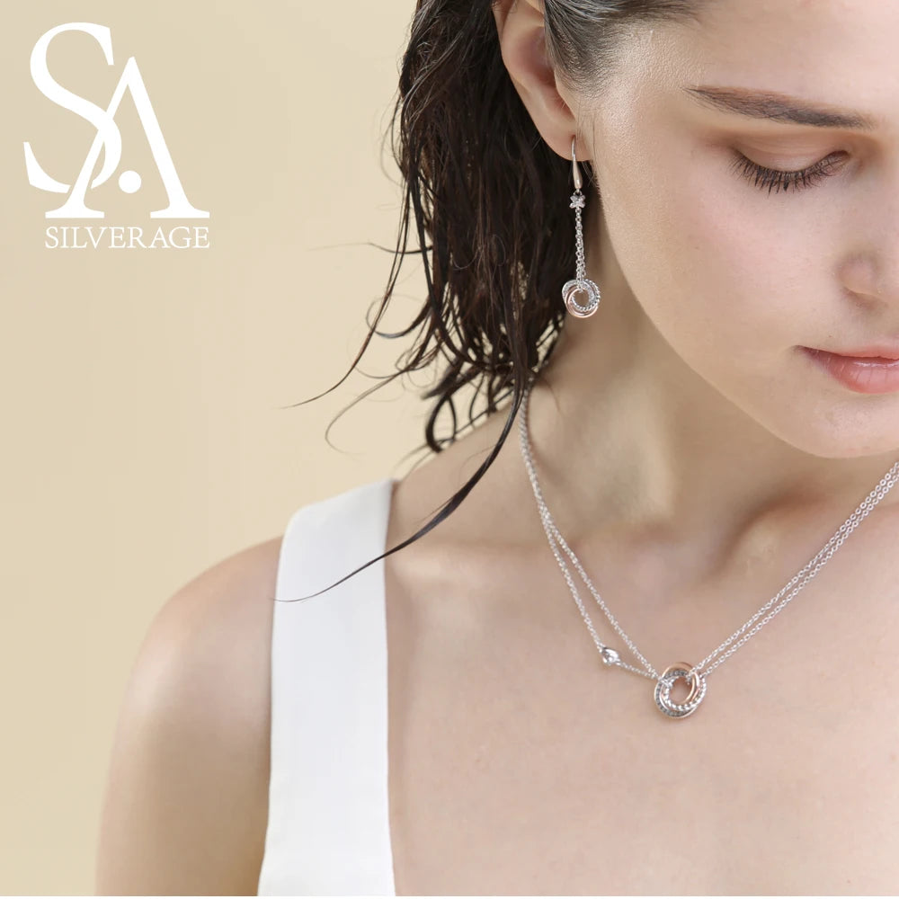 925 Sterling Silver Long Necklace