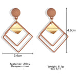 Fashion Statement Geometric Drop Earrings