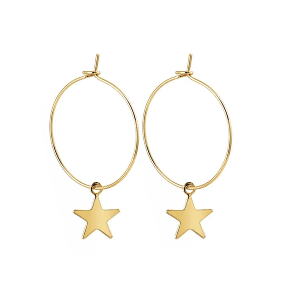 Simple Gold Earrings