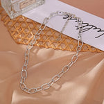 Chunky Thick Lock Chain Necklace