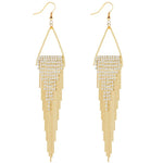 Boho Gold Long Tassels Earrings