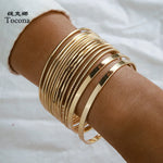 Punk Gold Color Bracelets