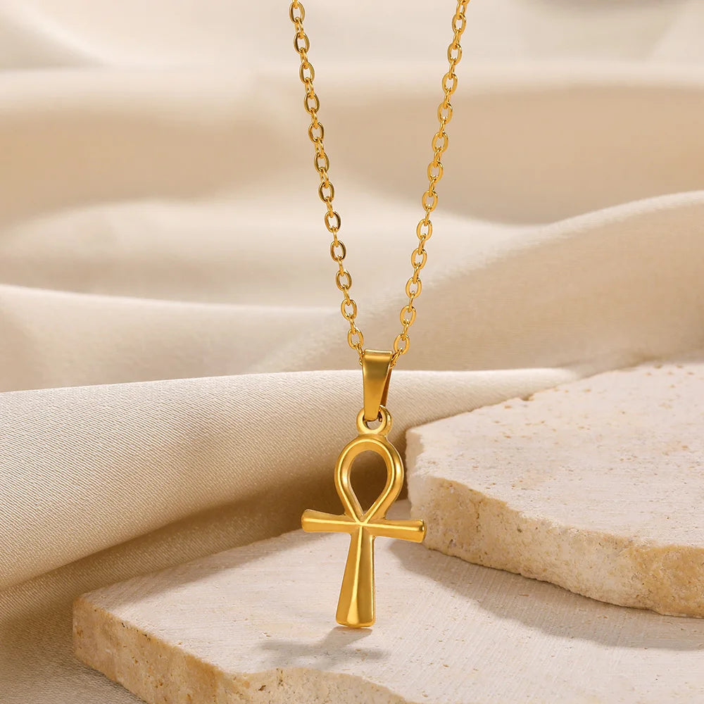 VIntage Cross Pendant Necklace