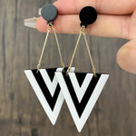 Triangle Drop Earrings