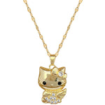 Hello Kitty Diamond Pendant Necklace