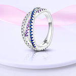 Star Moon 925 Sterling Silver Ring