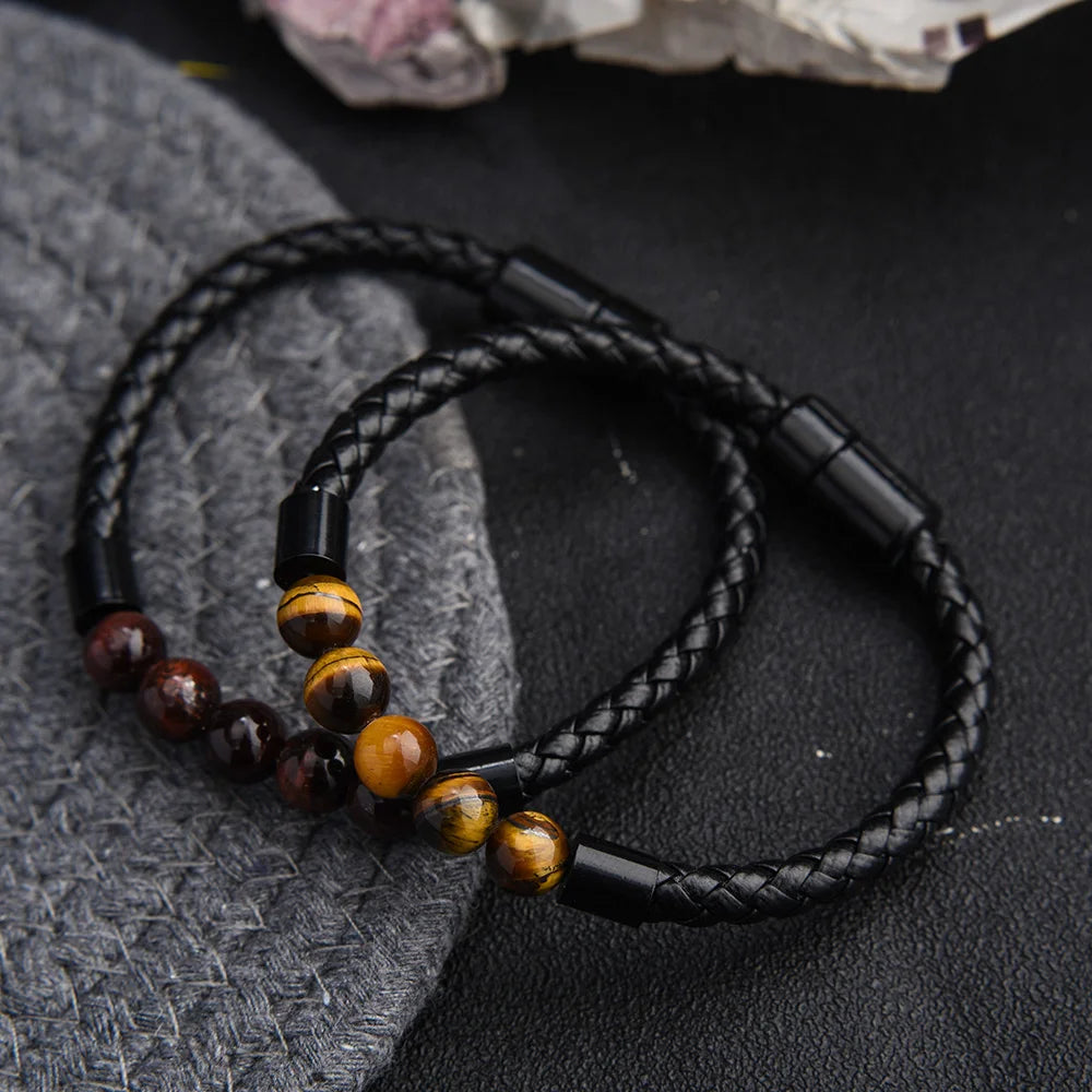 Volcanic Rock Beaded Bracelet