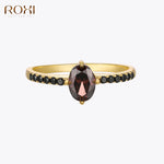 Exquisite Black Crystal Ring