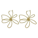 Metal Flower Earrings