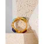 Colorful Agate Stone Ring