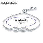 925 Sterling Silver Infinity Bracelet