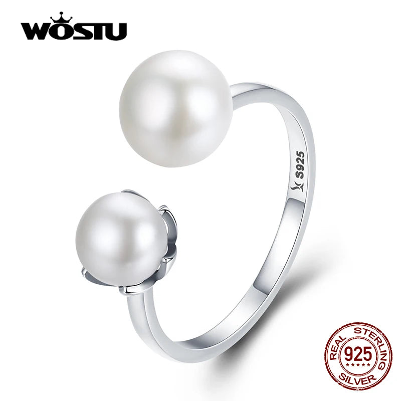 925 Sterling Silver & Freshwater Pearl Cultured Ring