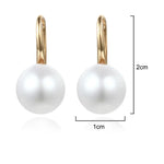 Genuine Natural Freshwater Pearl Earrings 925 Sterling Silver