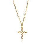 VIntage Cross Pendant Necklace