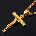 INRI Crucifix Jesus Piece Cross Necklace