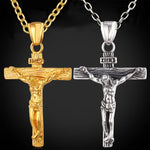 INRI Crucifix Jesus Piece Cross Necklace