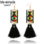 Ethnic Square Earrings